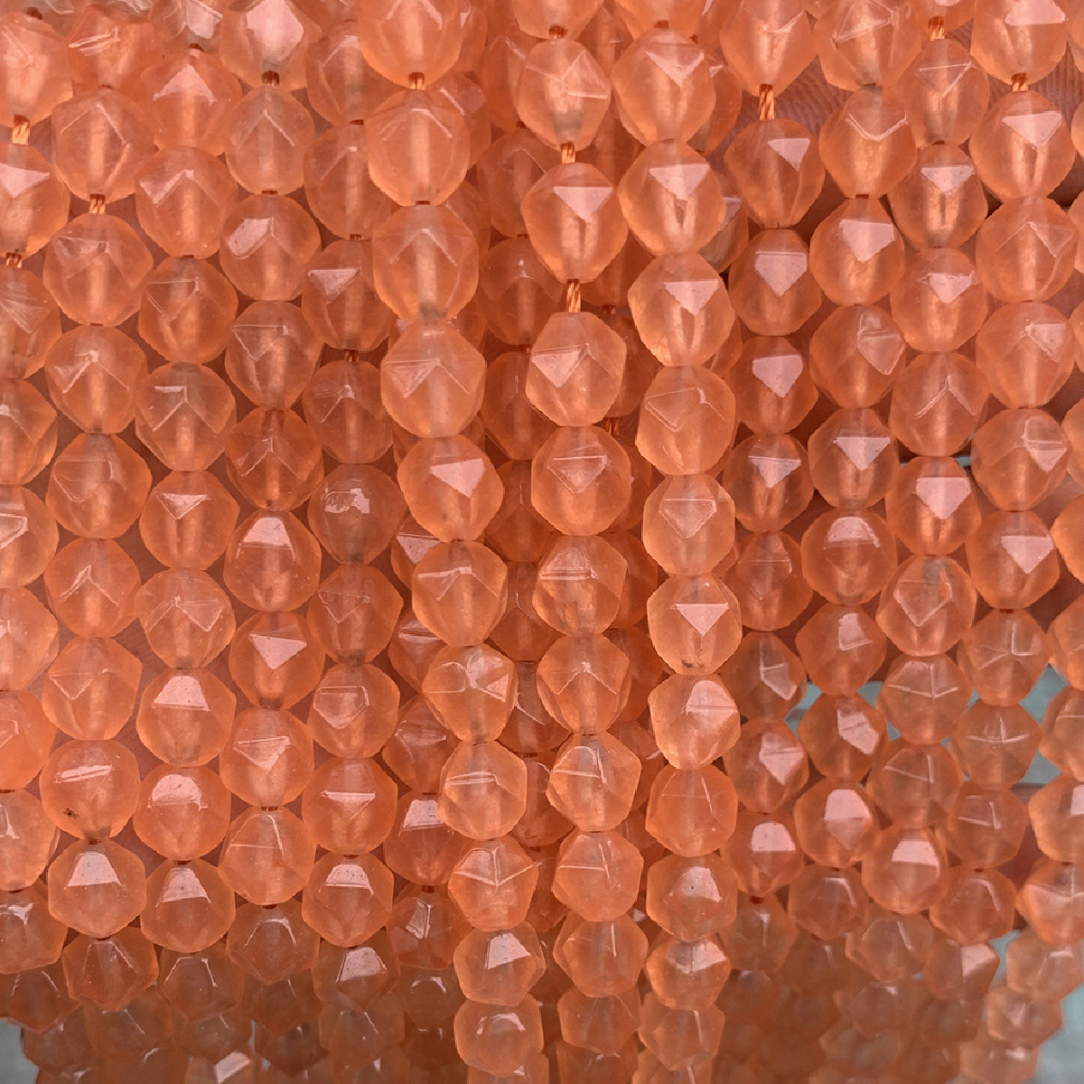 Orange Chalcedony 6mm/about 55 pcs