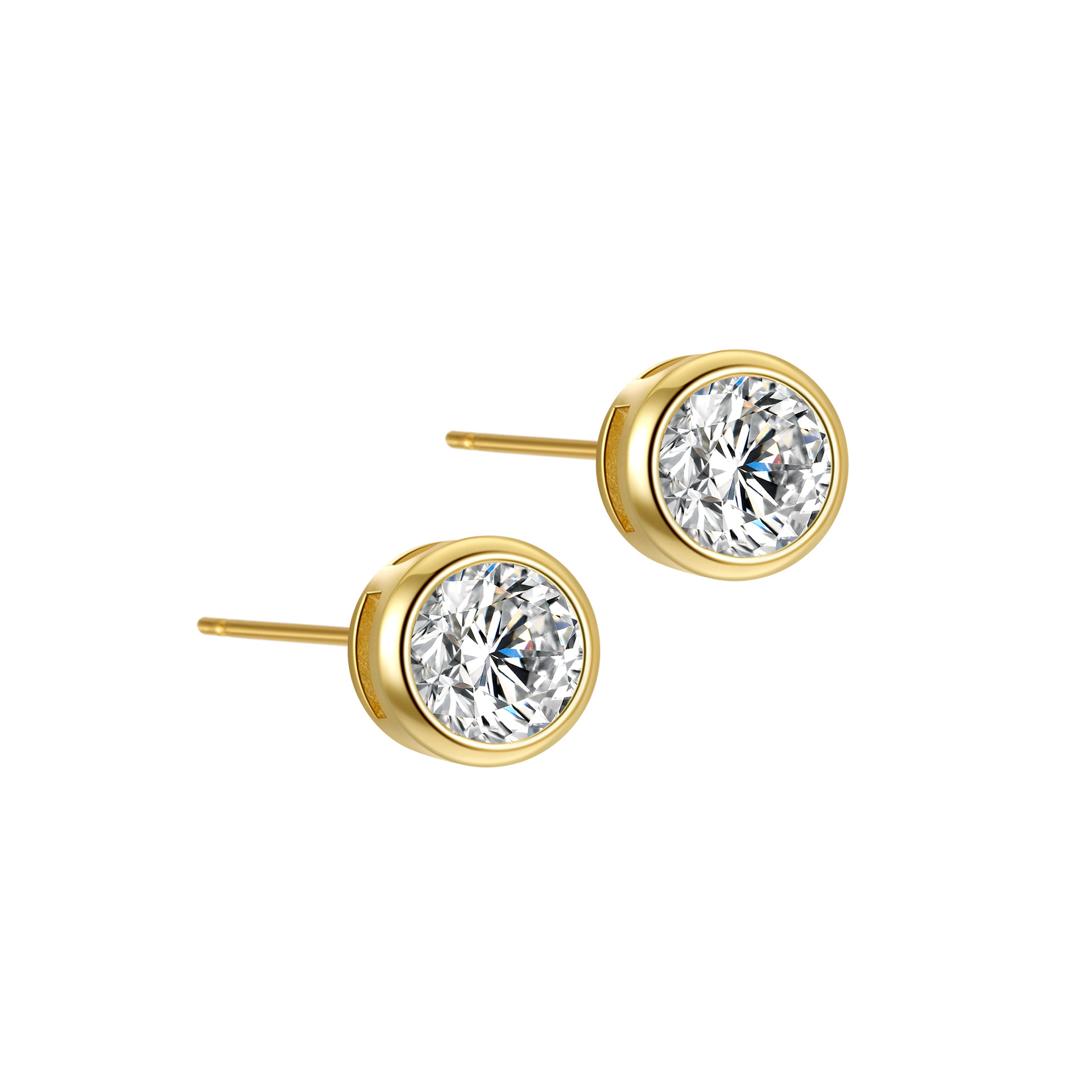 Yellow gold-plated 4mm