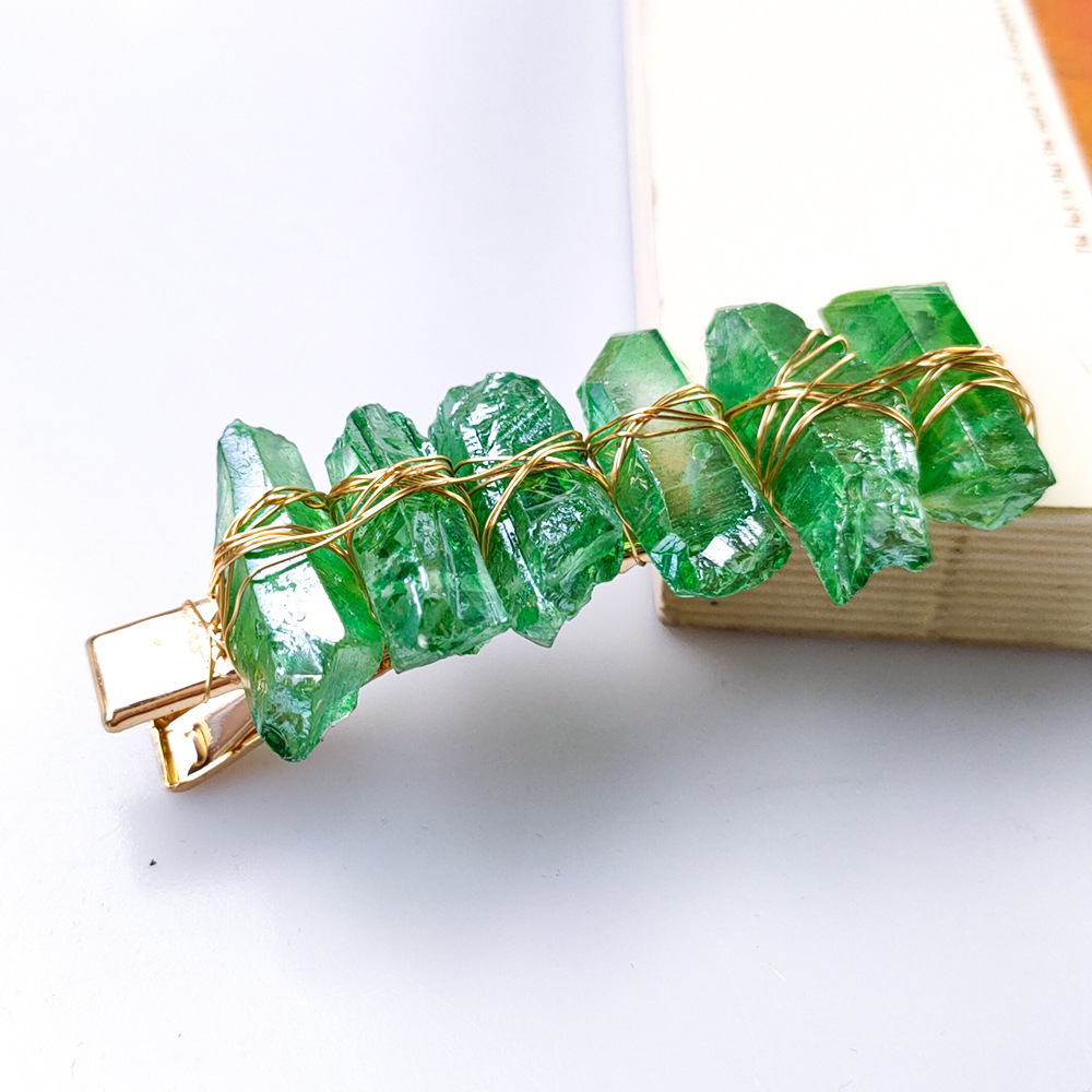 Electroplating green crystal