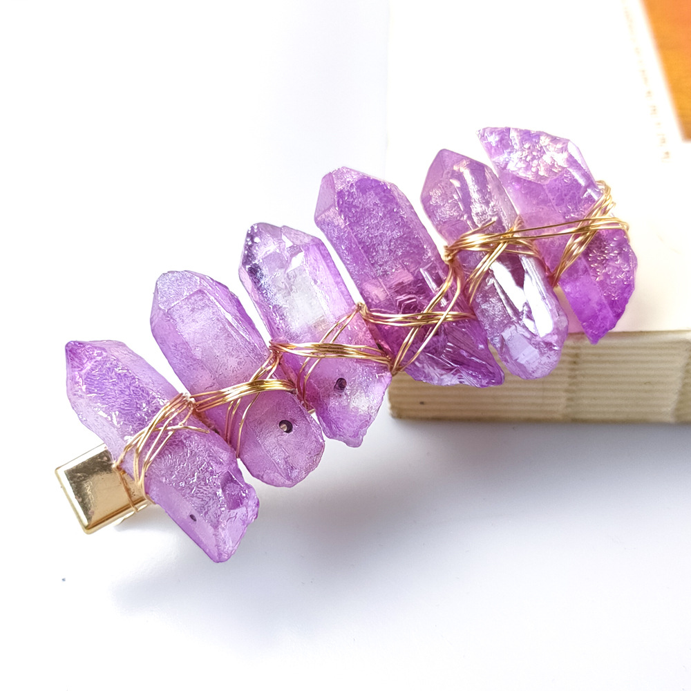 Electroplated amethyst