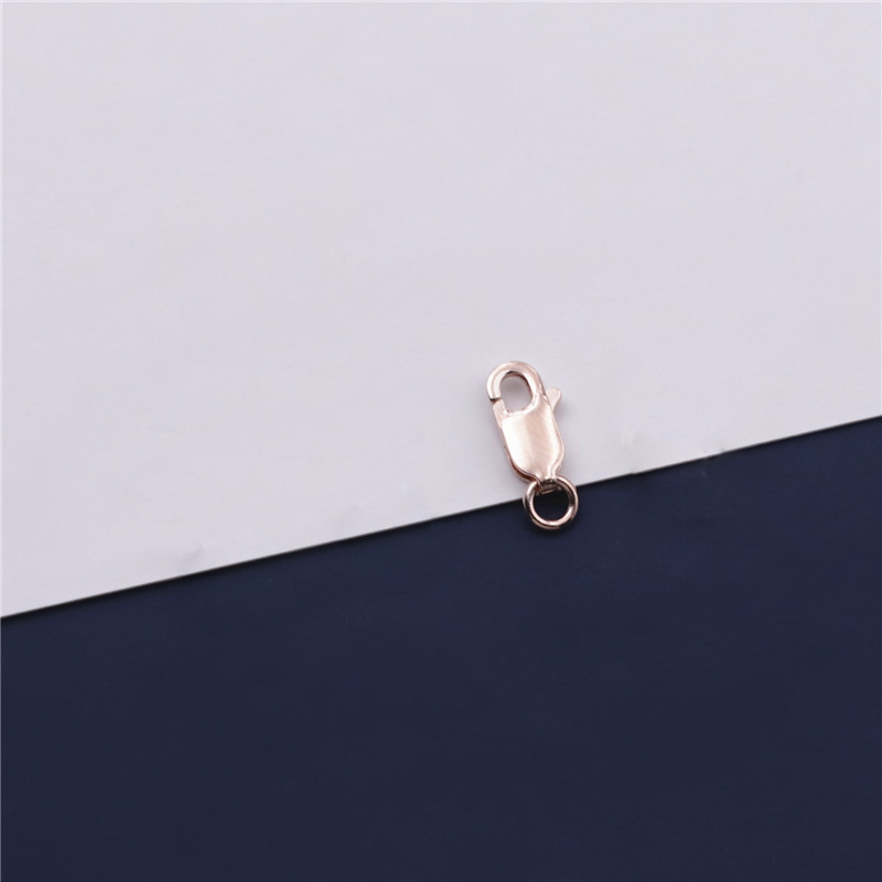 L rose gold color plated 12mm