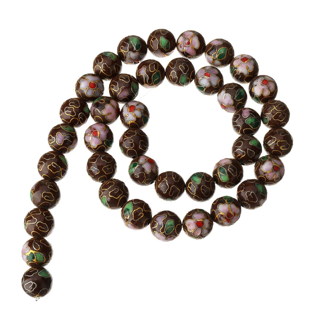 coffee color 10mm,40 pcs/strand