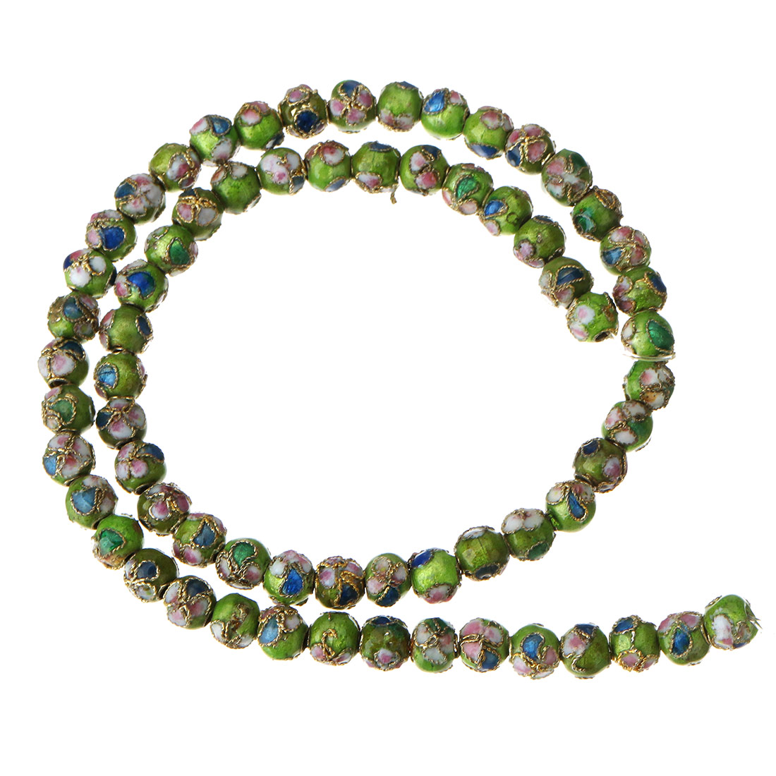 2:lawn green 6mm,65 pcs/strand