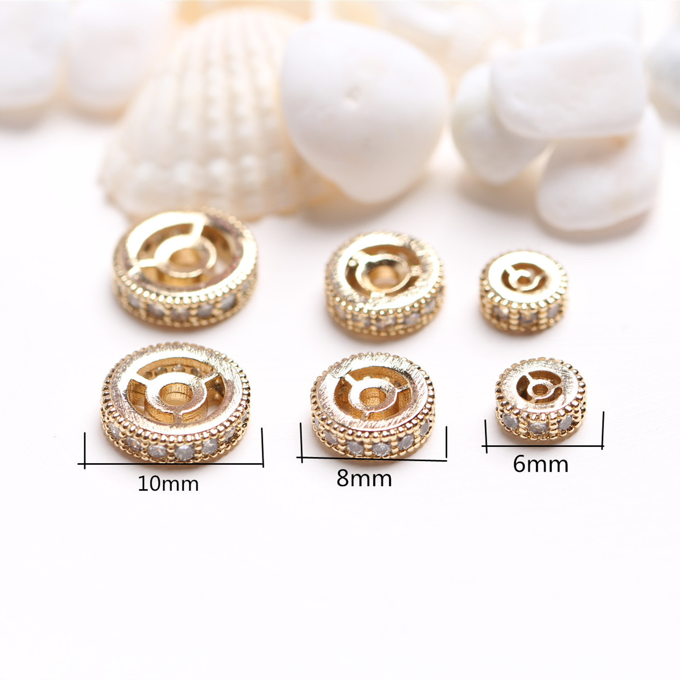 A-61 14K gold color retention 10mm