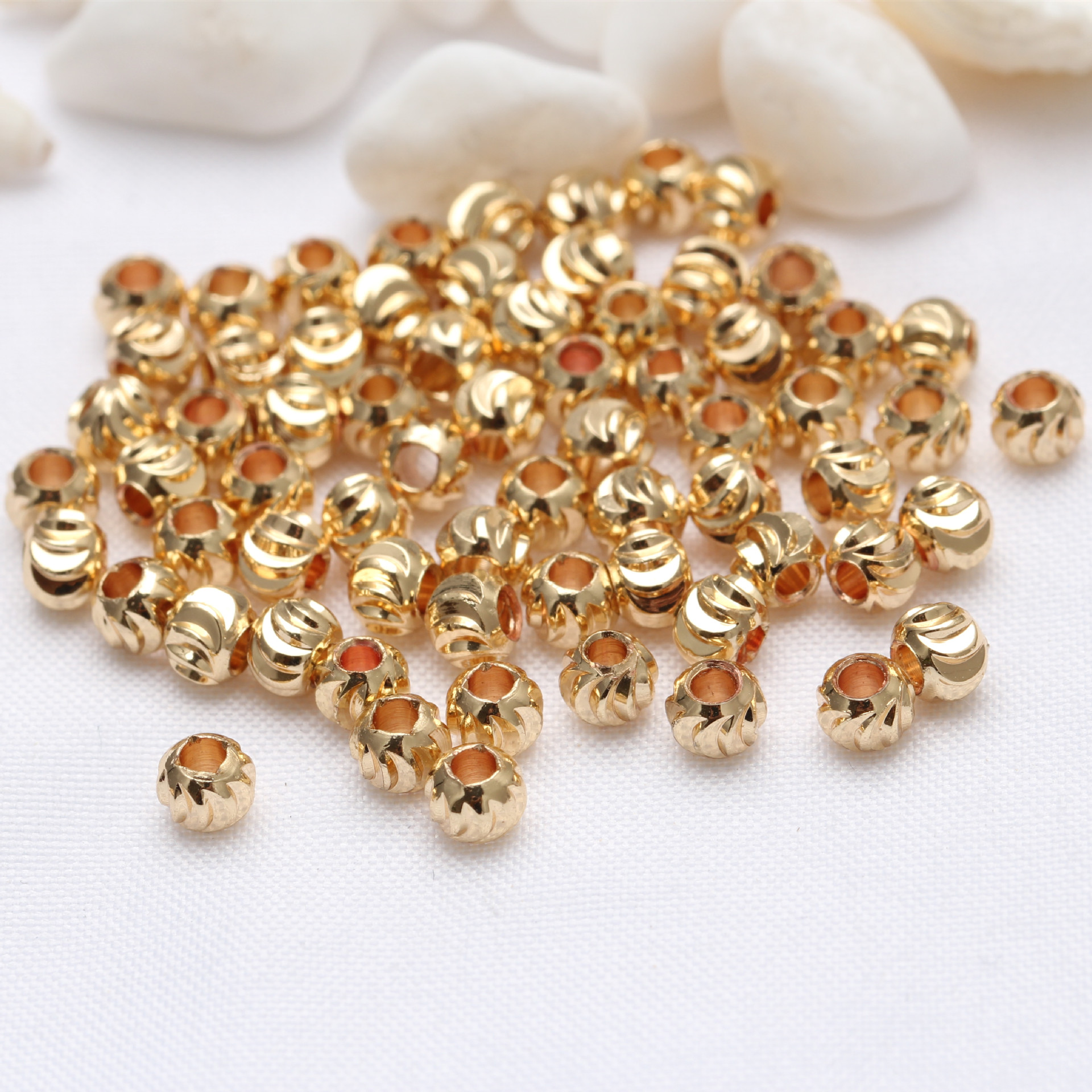 A-93 14K golden color retention 5mm