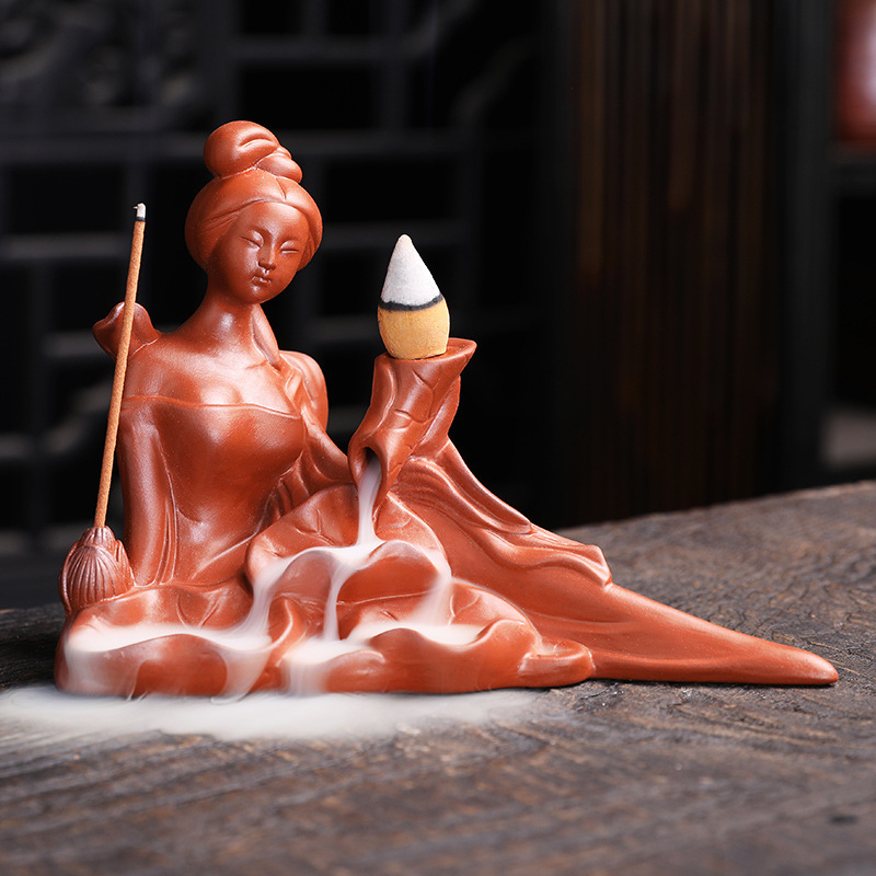 3:Bathing girl*purple sand red 15.2*7.5*10.7cm