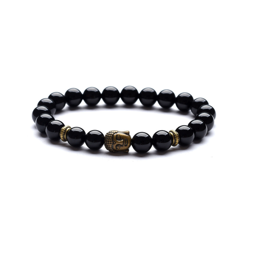 1:Black Agate,8mm