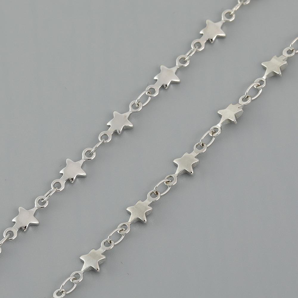 2:Star chain white K4.5mm