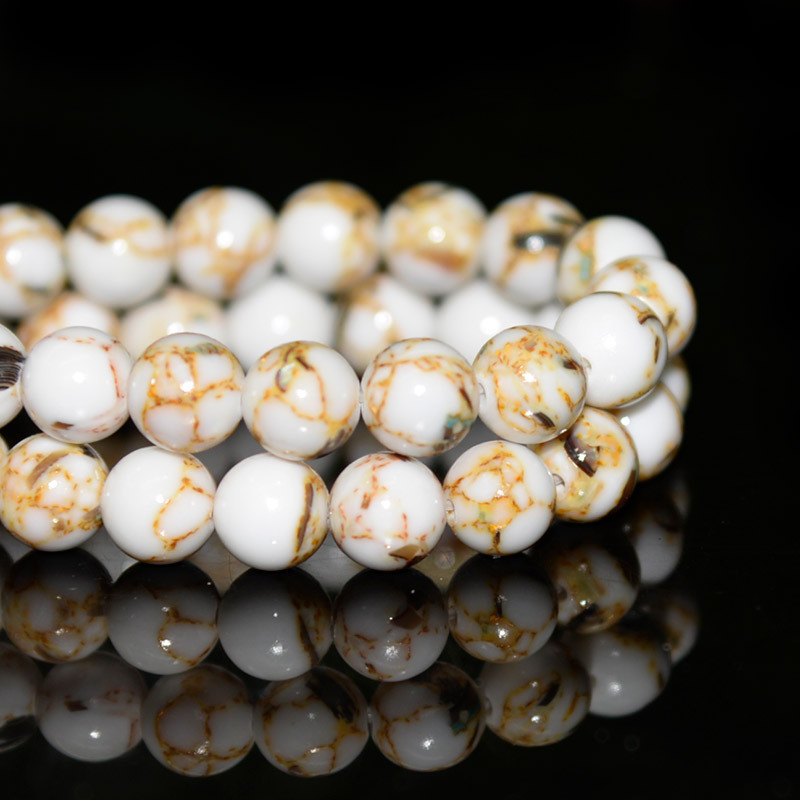 White 6mm (60beads/strand)