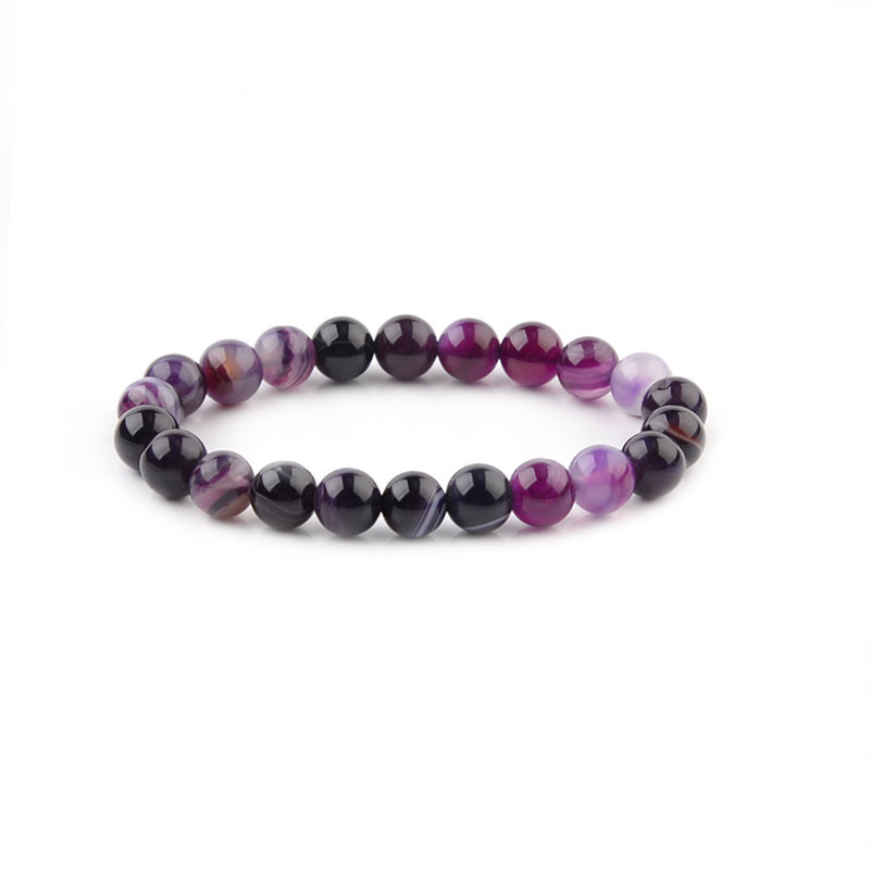 Lines agate purple