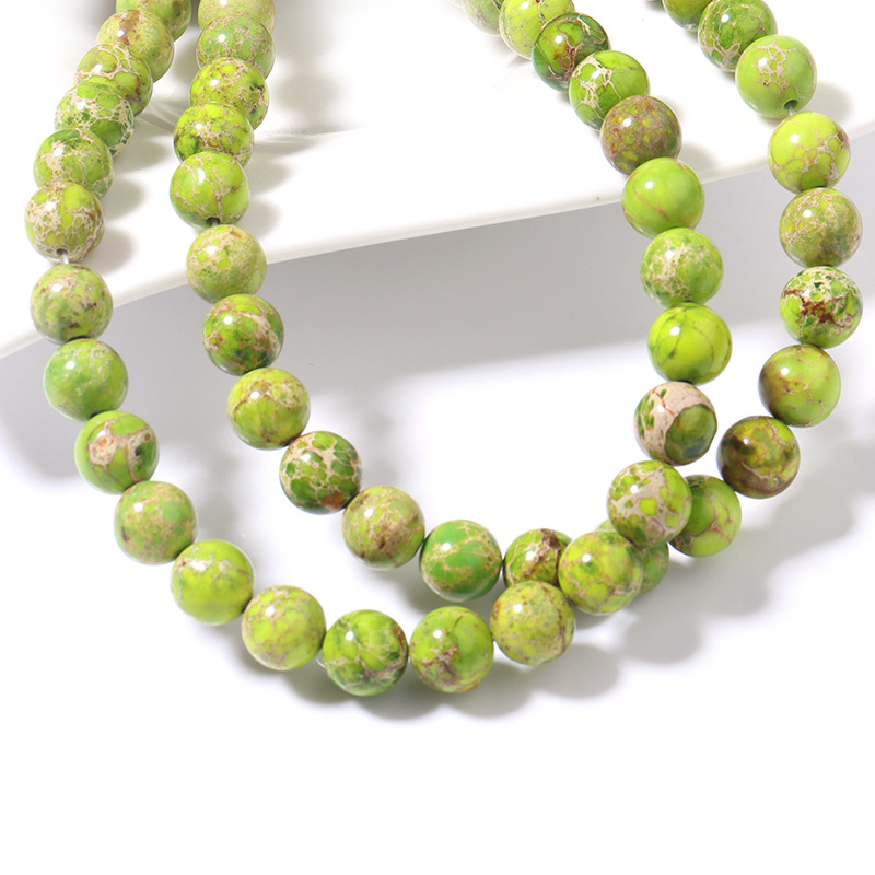 Fruit green imperial stone diameter of 8mm 1.0mm a