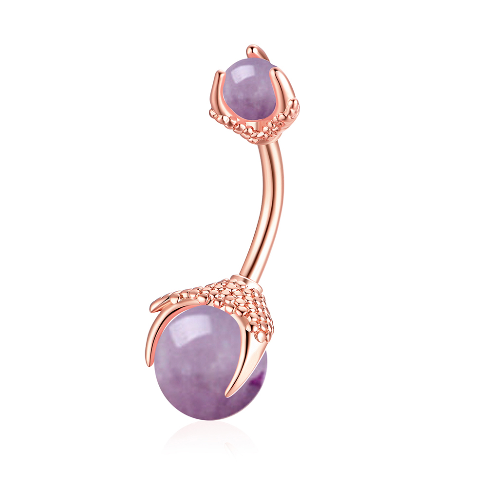 Rose gold amethyst