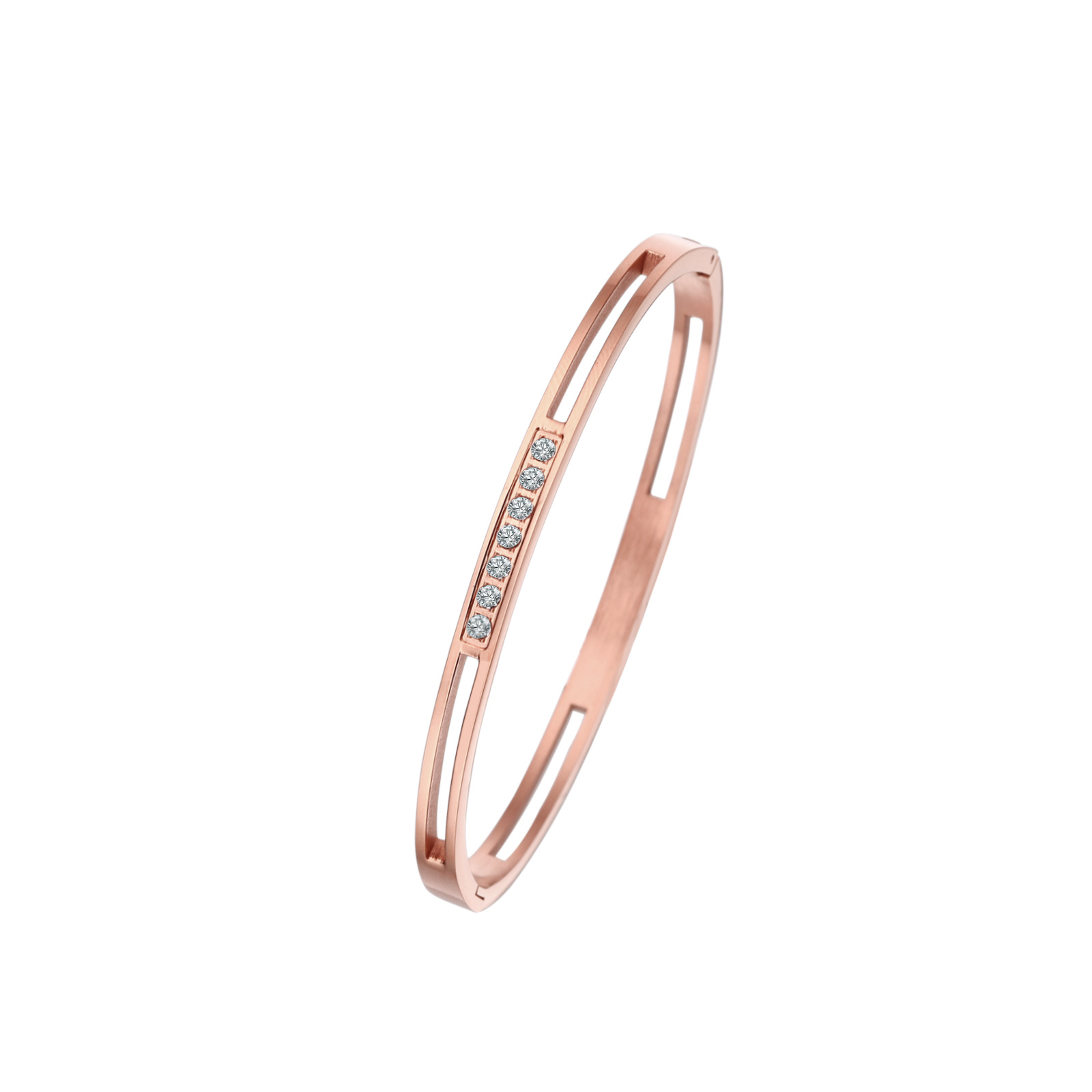 3:Rose gold bracelet 4mm