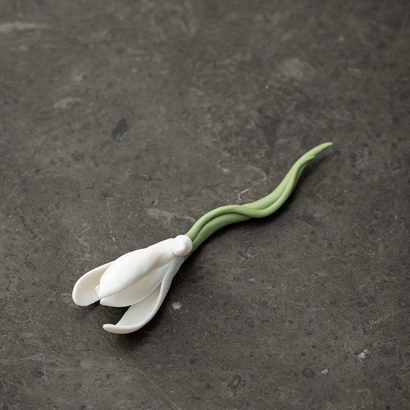 3:Magnolia Flower Branch-White