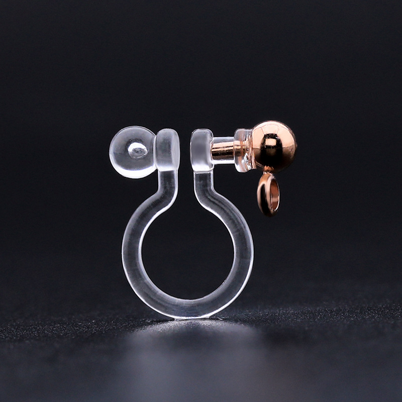 5:Horizontal hanging closed ring, rose gold