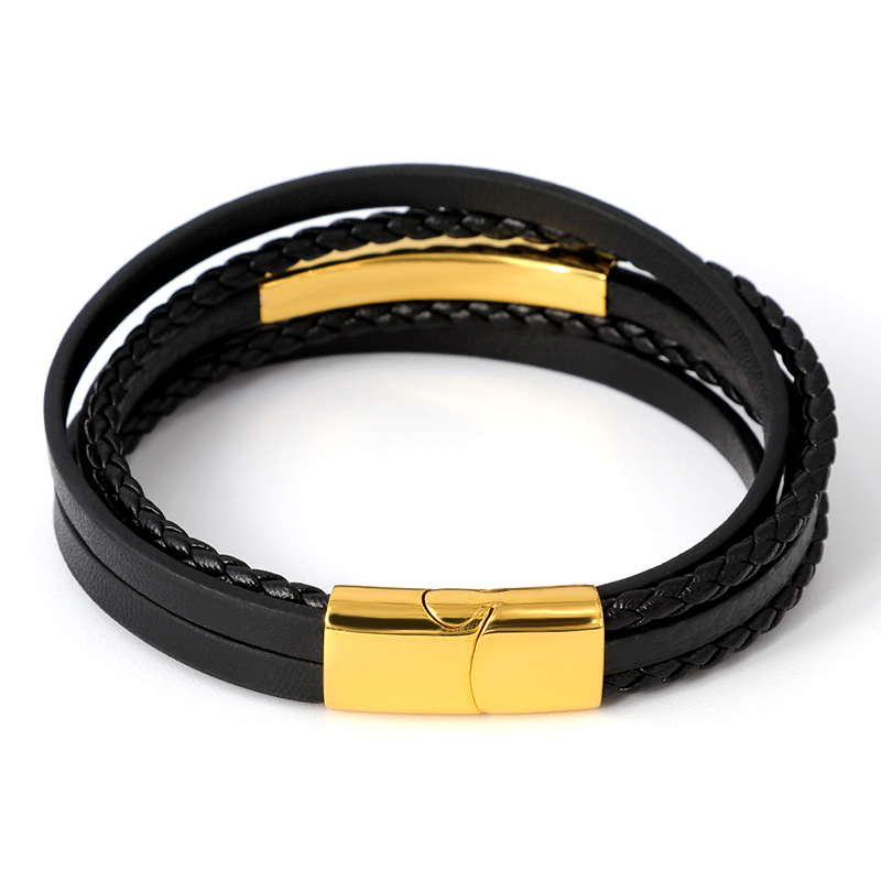 2:Gold head black rope