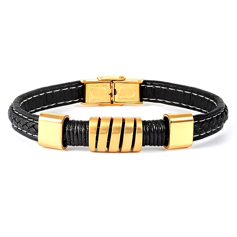 2:Gold head black rope