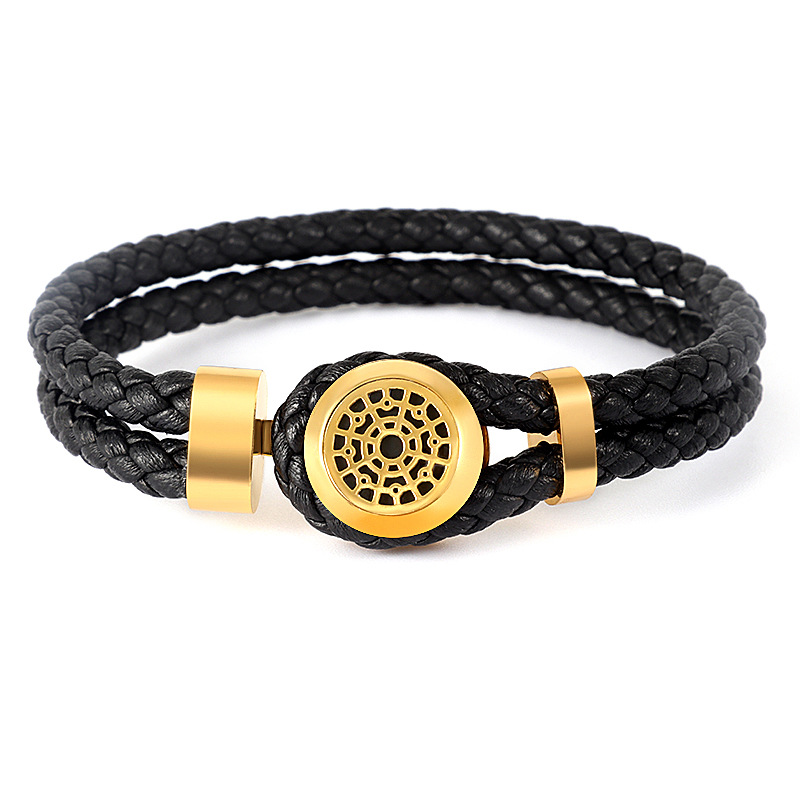 2:Black rope gold head