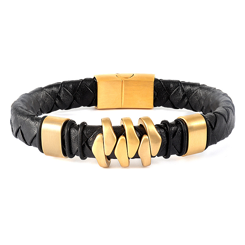 2:Gold head black rope