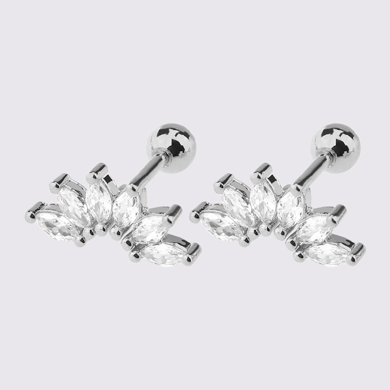 Stainless steel six-leaf crown