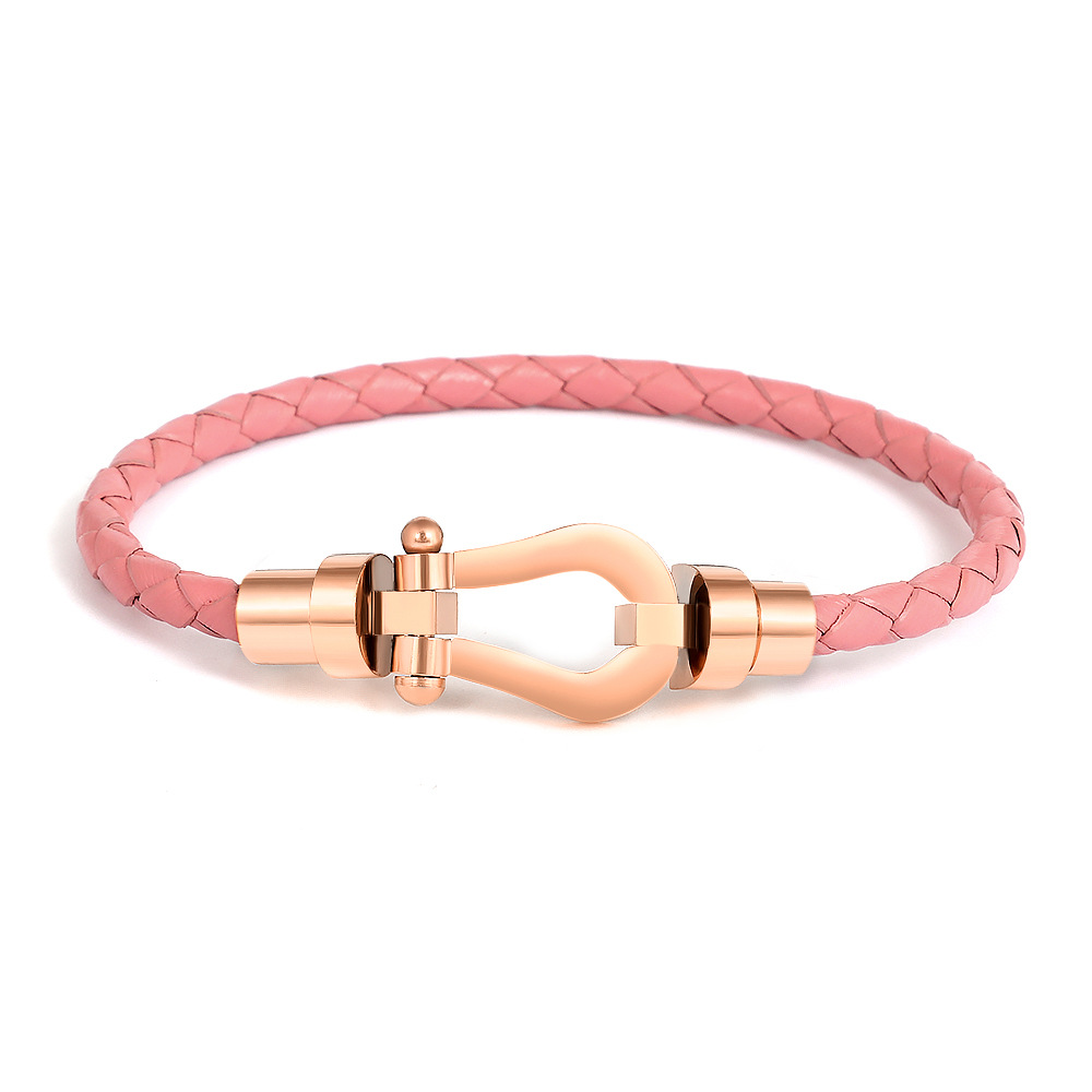 22:Pink rope (rose head) men's 18cm