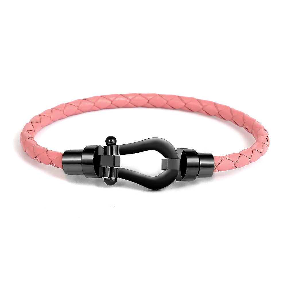 24:Pink rope (black head) men's 18cm