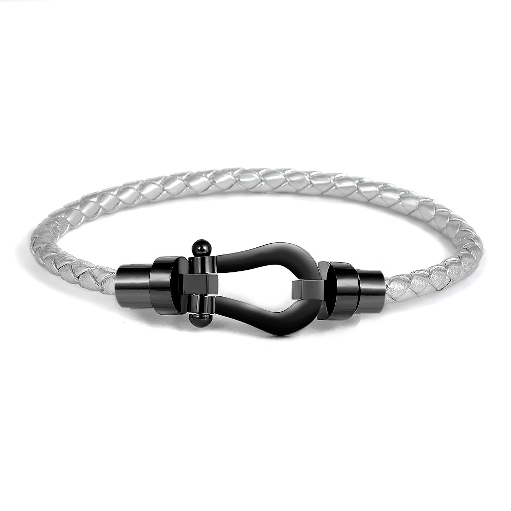 32:Silver rope (black head) men's 18cm