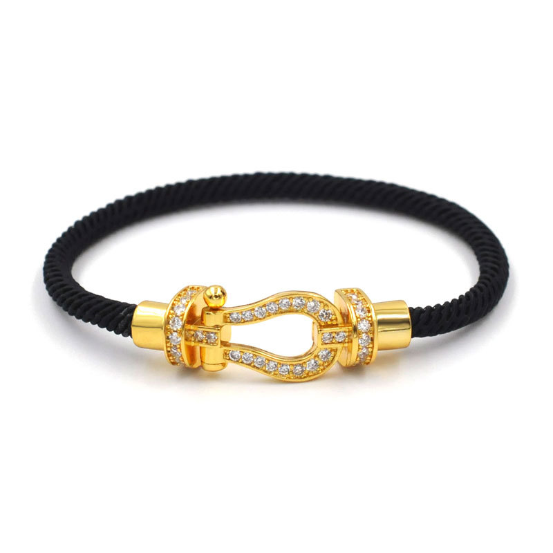 3:Black rope (gold head) men's 18cm