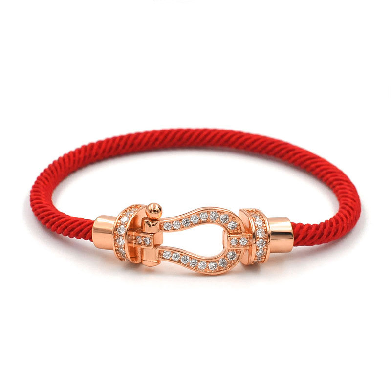 5:Red string (rose head) men's 18cm