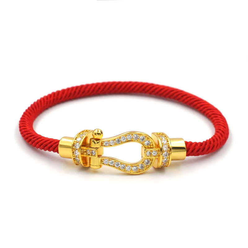 6:Red String (Gold Head) Men's 18cm