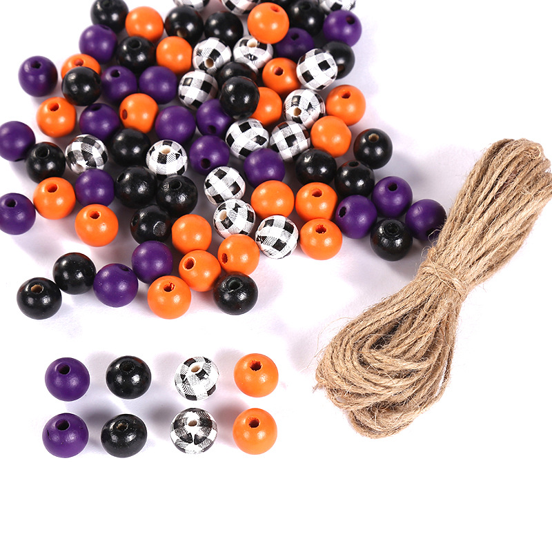 Orange red purple wooden beads diameter 16*16mm, h