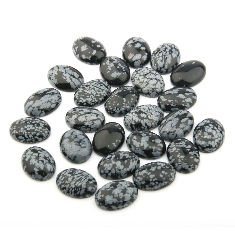 snowflake obsidian, 13x18mm