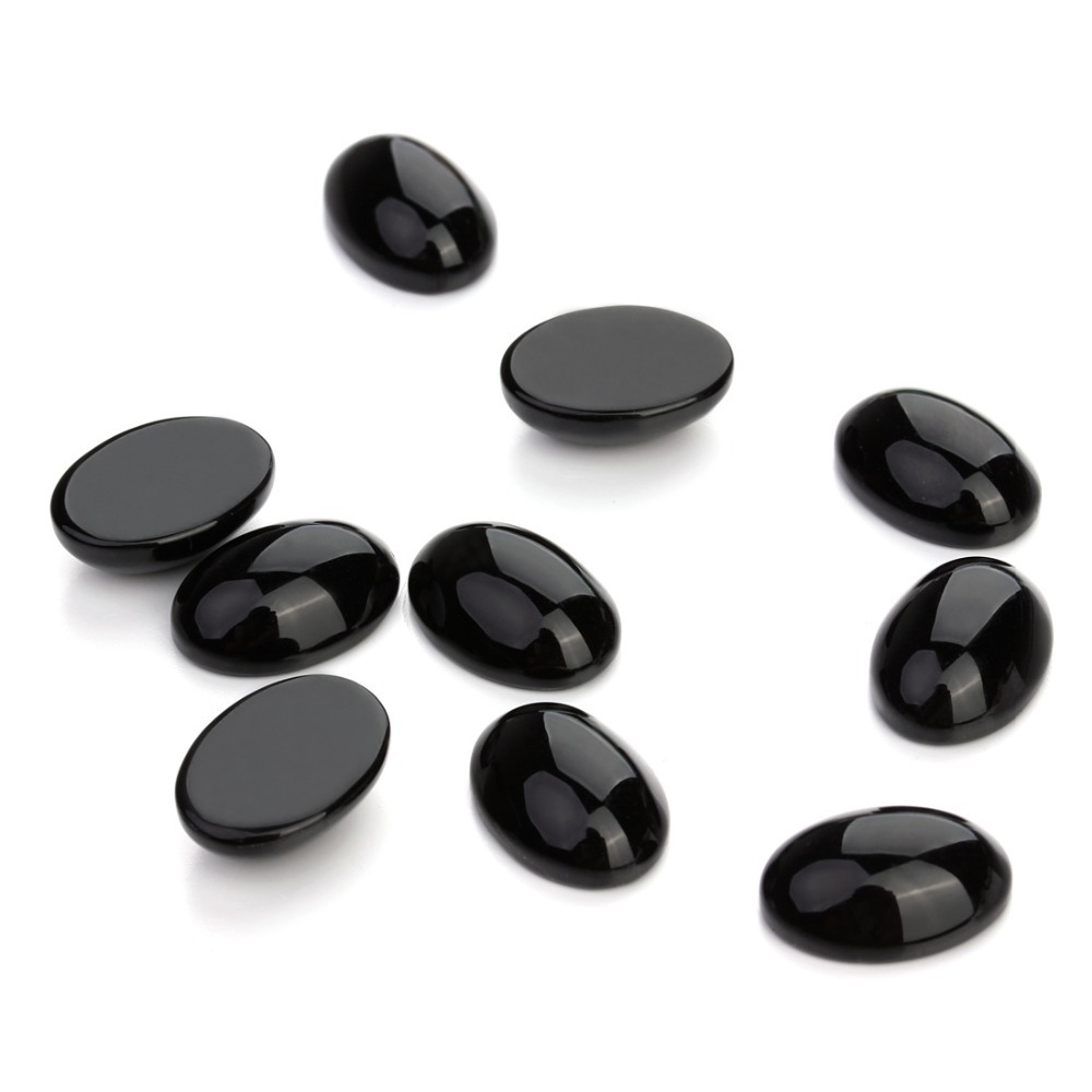 Black Agate, 15x20mm