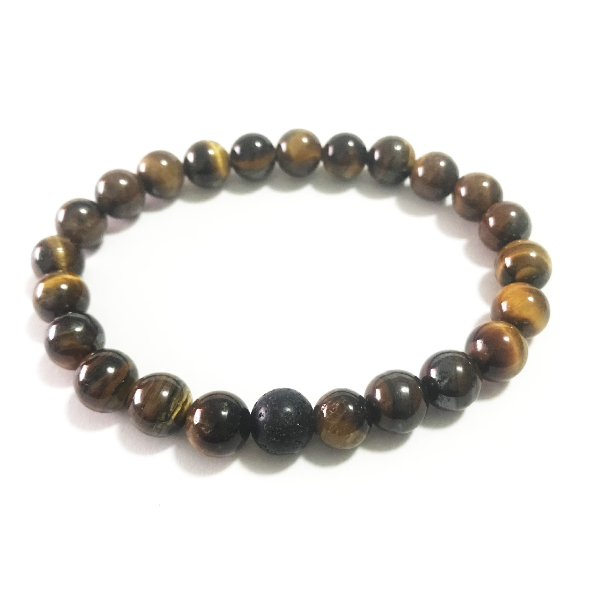 8:Tiger eye plus volcanic stone