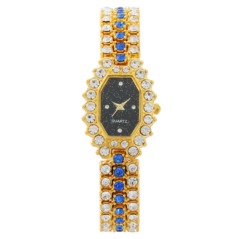 3:Black plate gold with blue diamonds