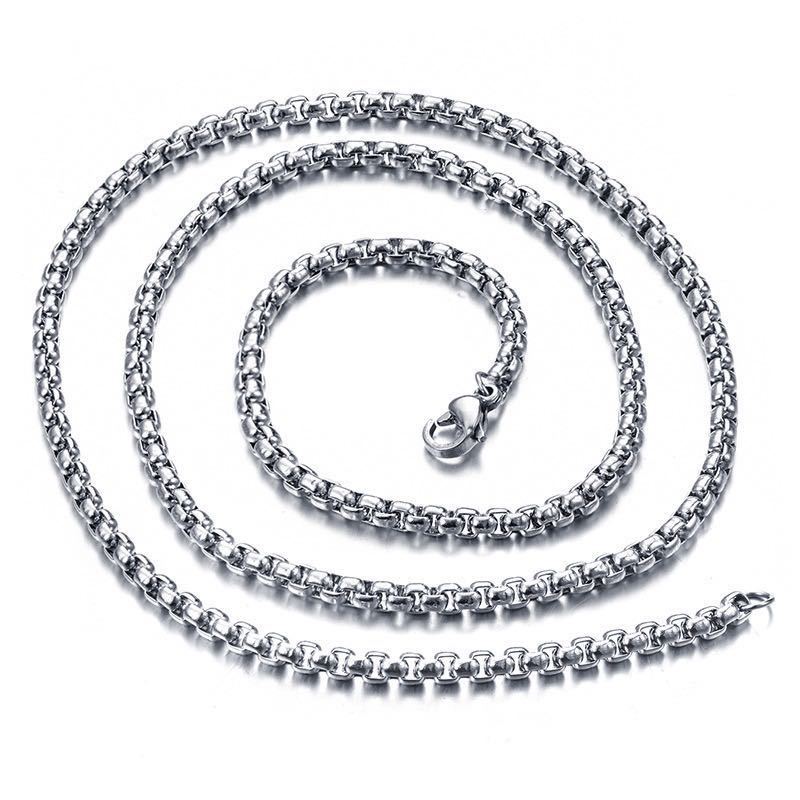 2:70cm*2.5cm titanium steel chain   melon seed buckle