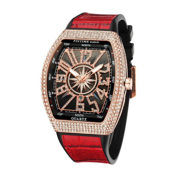 4:8122-1 Red belt rose gold case