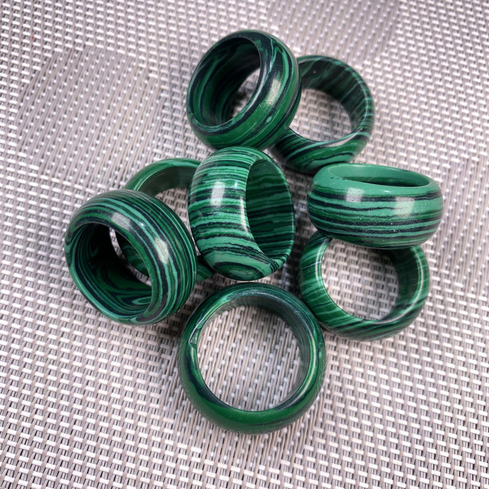 malachite, Internal Diameter: 18mm