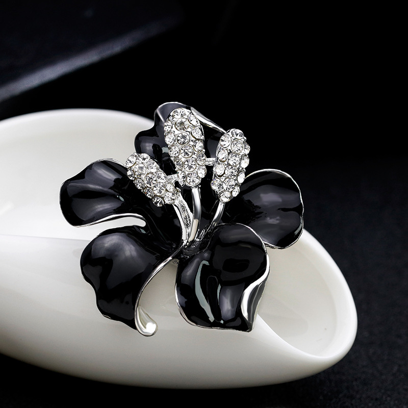 Silver Plated Black AL001-C