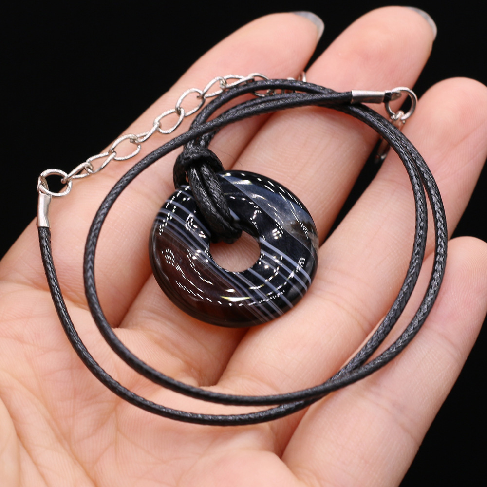 black striped agate