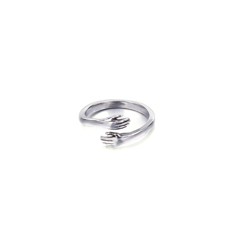 Steel color, ring size 6