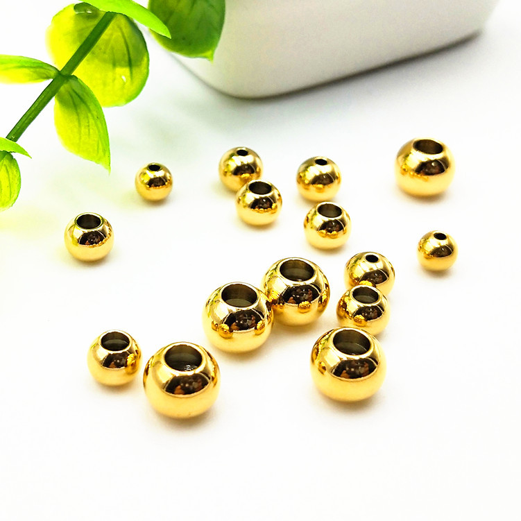 Roller true gold outer diameter 2mm, hole 1mm