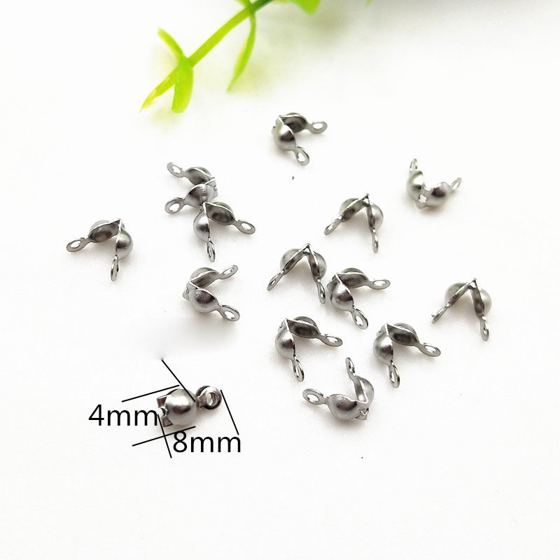 Bright steel 4mm eyelet