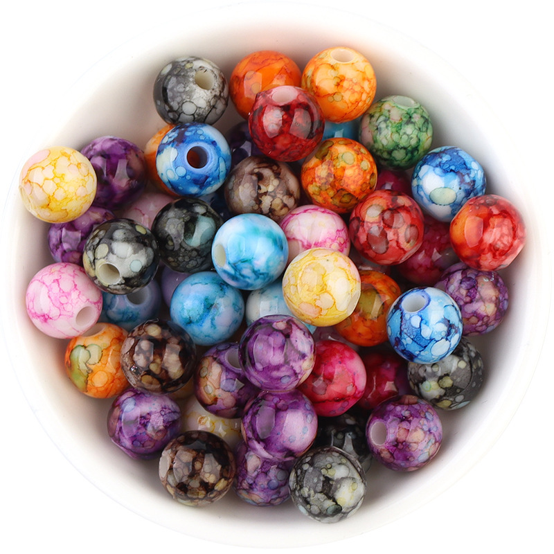 Mixed color 1, 10mm, 100 pcs/pack