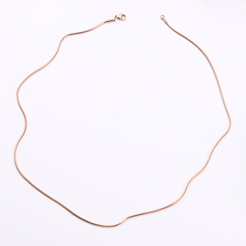 Rose Gold 1.2*50CM Chain Length