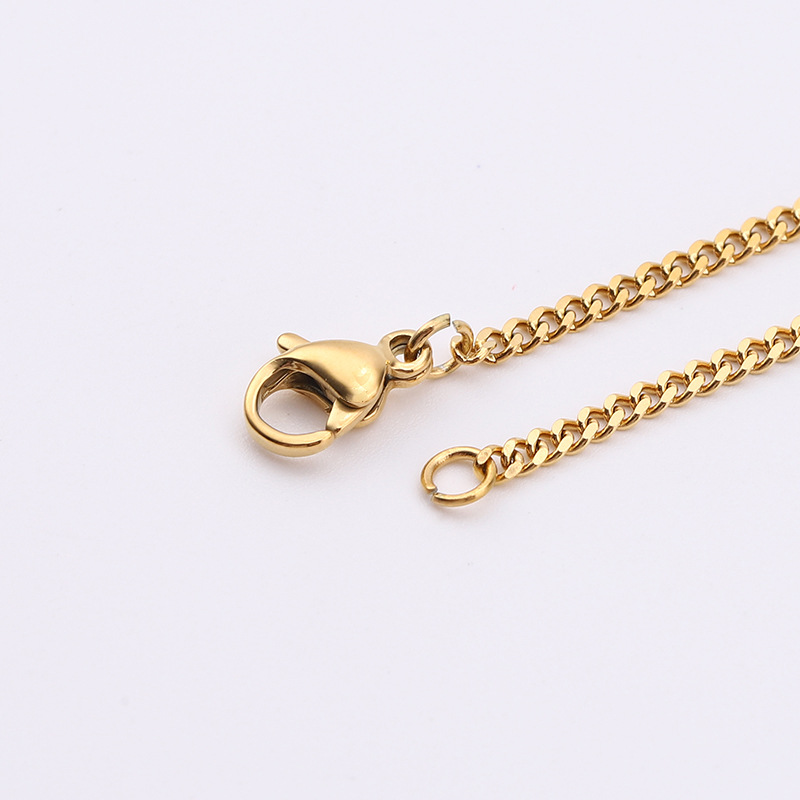 Gold 0.5*1.8mm*45cm chain length