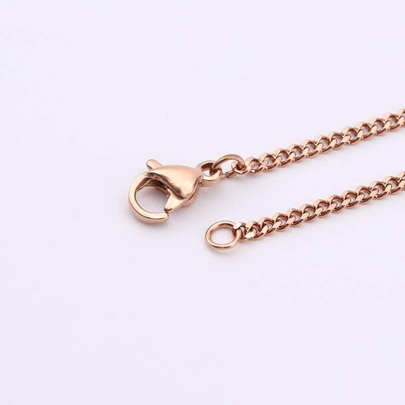 Rose Gold 0.5*1.8mm*45cm Chain Length