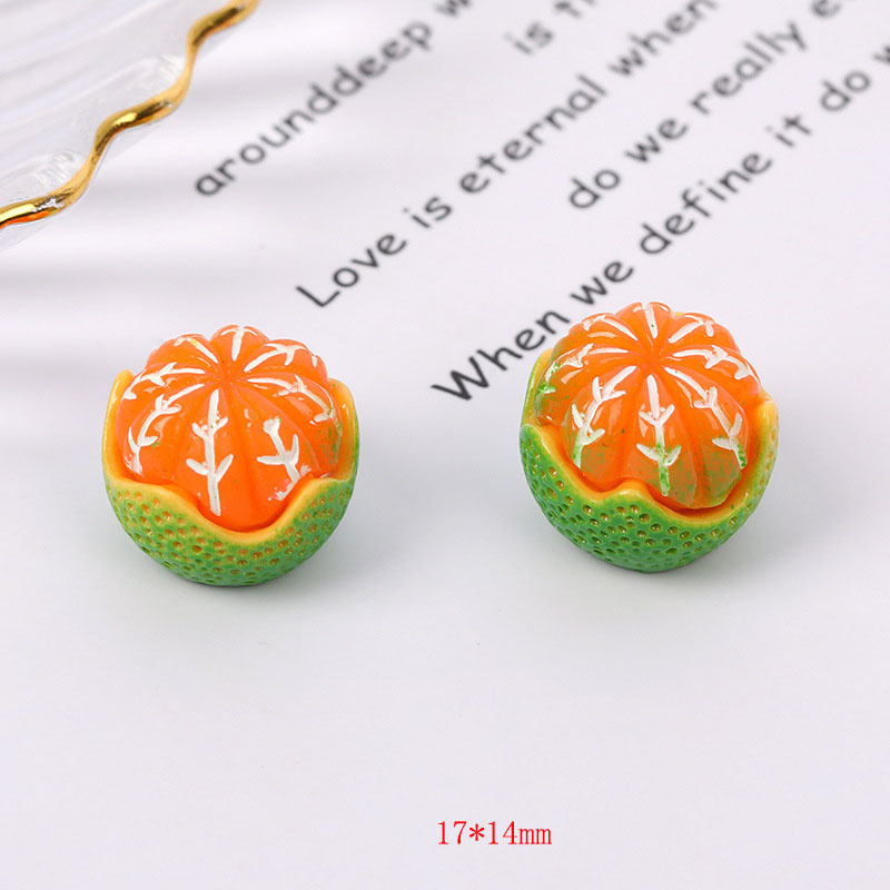 Half peeled orange-green 17*14mm