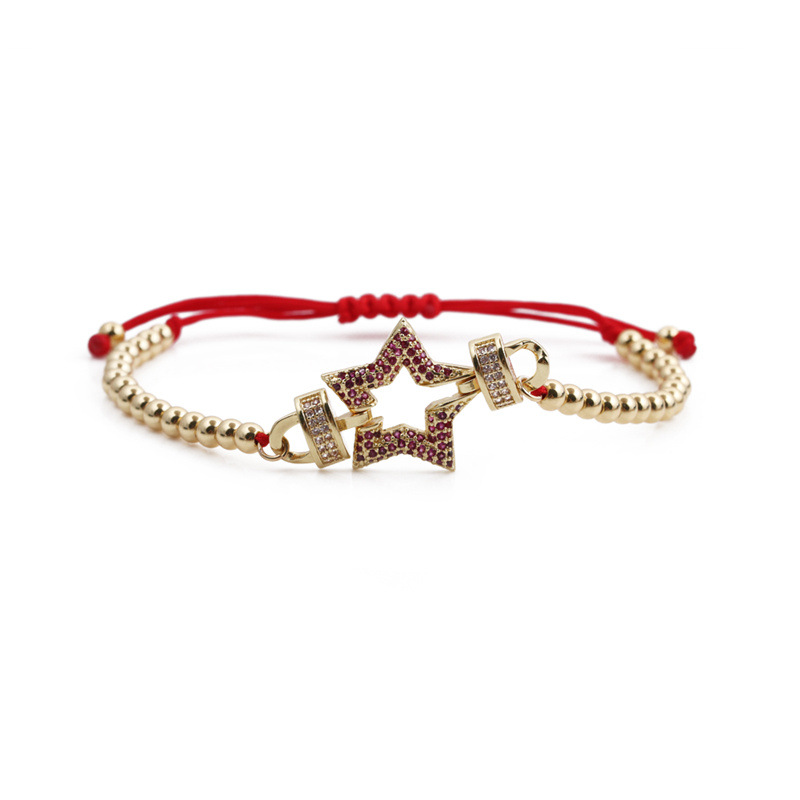 CB0206+ bead chain red rope