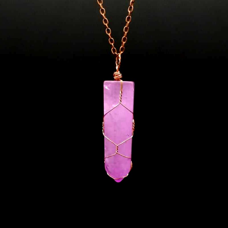 Purple Crystal Pillar + Bronze Copper